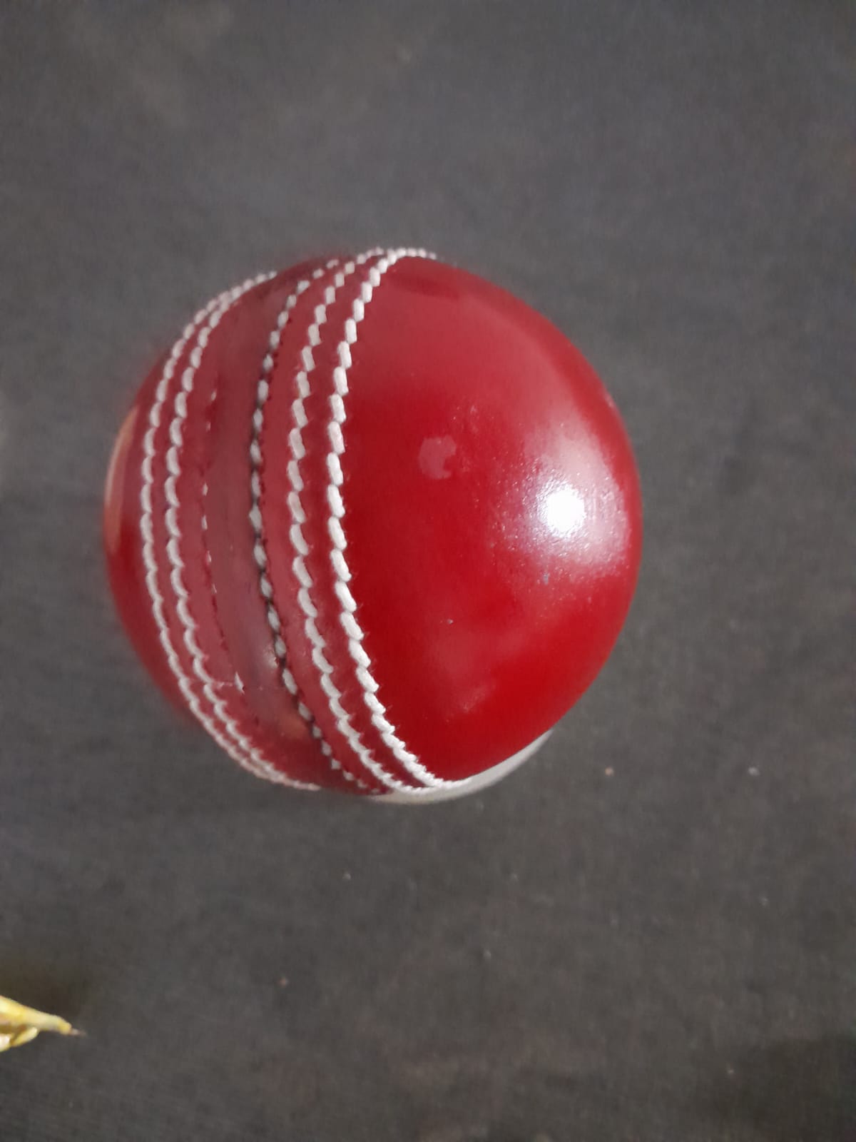 Red Chrome Leather Two Piece Practice Ball